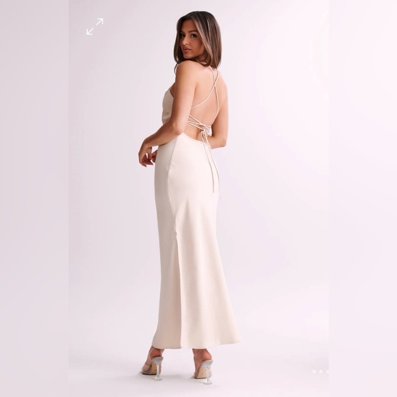 Meshki satin maxi dress NEW - Picture 5 of 8